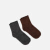 Pack de dos pares de calcetines para mujer