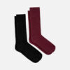 Pack de dos pares de calcetines para mujer