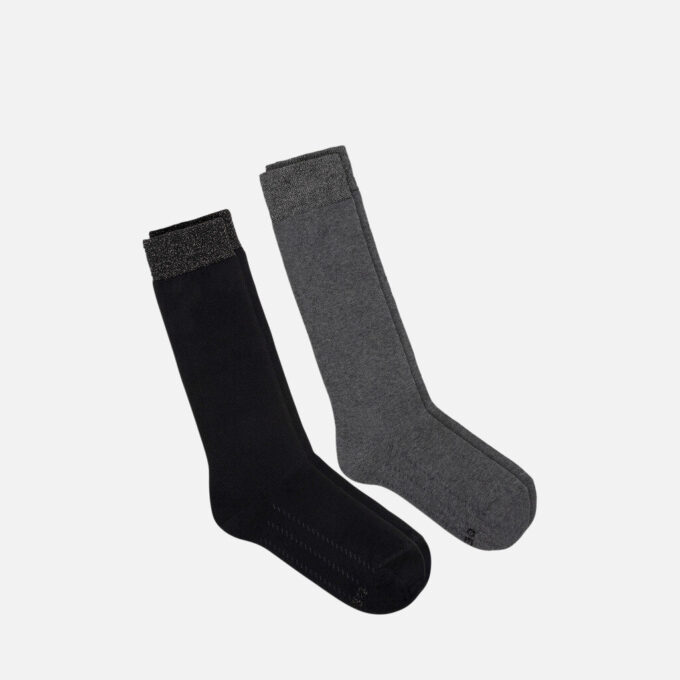 Pack de dos pares de calcetines para mujer