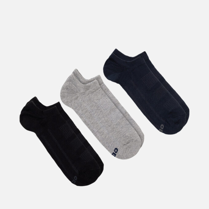 Pack de tres pares de calcetines para hombre